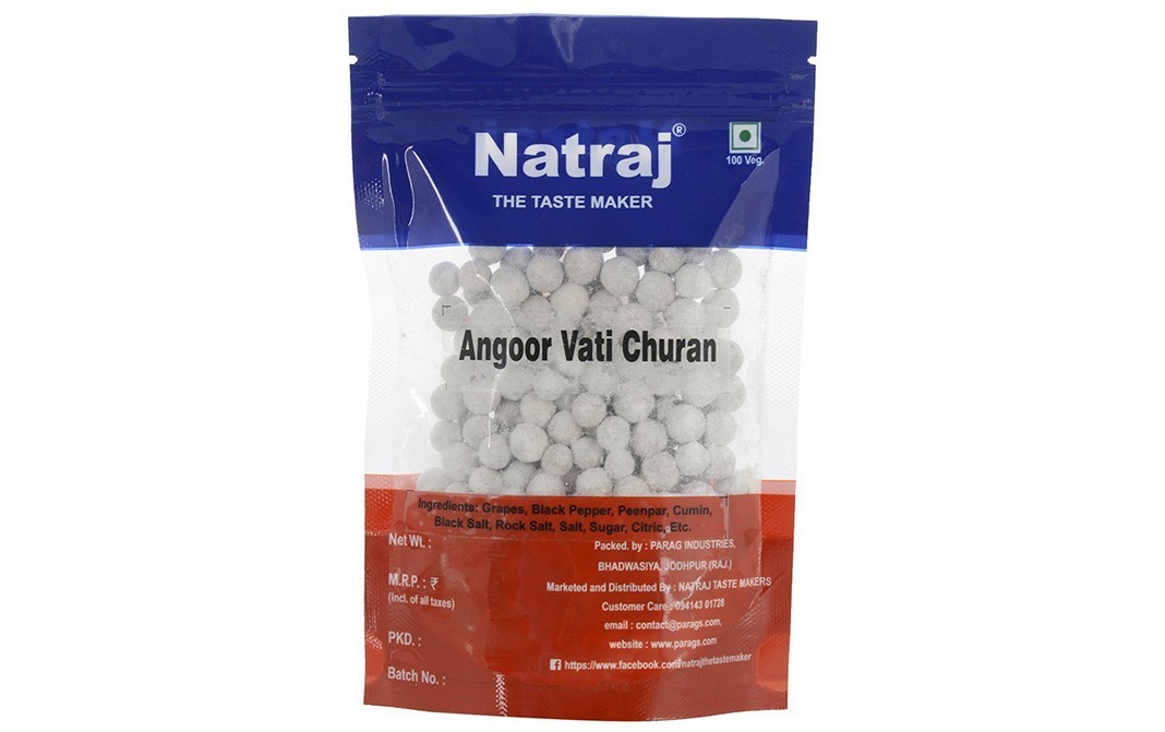 Natraj Angoor Vati Churan    Pack  125 grams